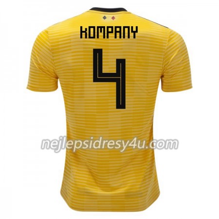 Fotbalový Dres Belgie Kompany 4 Venkovní MS 2018